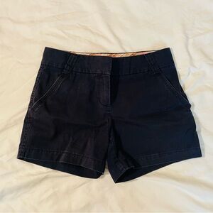 J Crew Navy Chino Twill City Fit Shorts Size 0